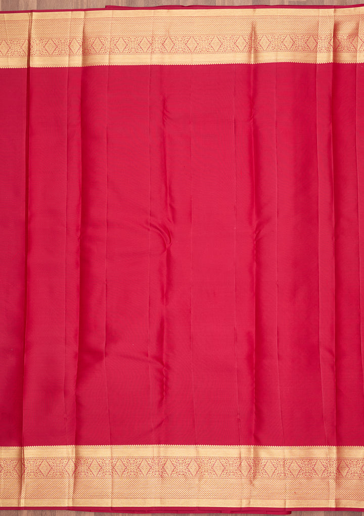 Rani Pink Dharmavaram Pure Silk Saree