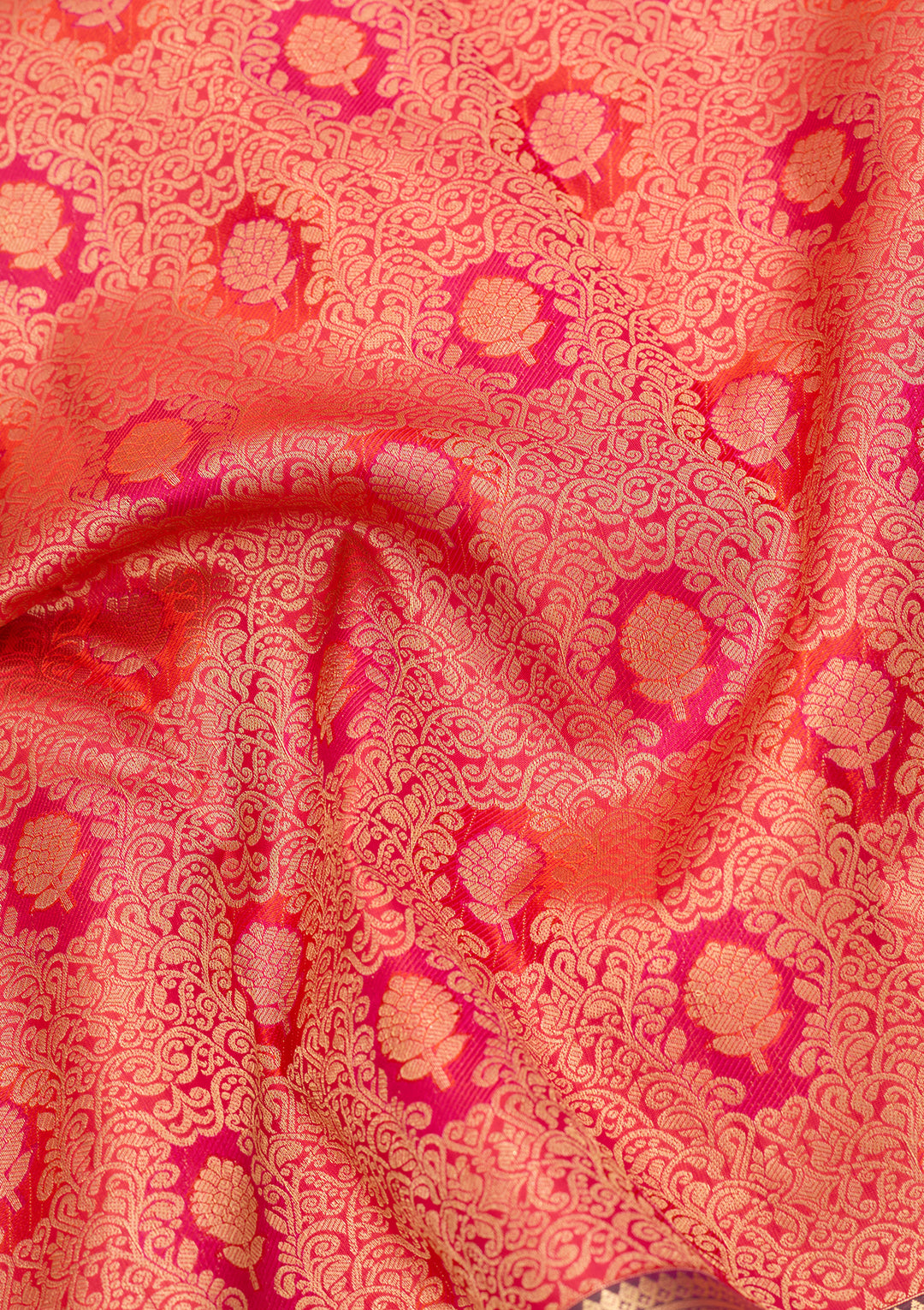 Orange Kanjivaram Pure Silk Saree