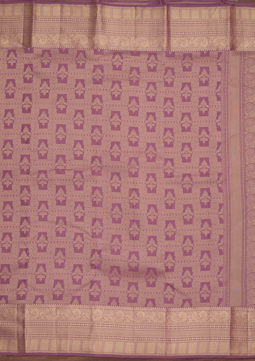 Mauve Kanjivaram Pure Silk Saree