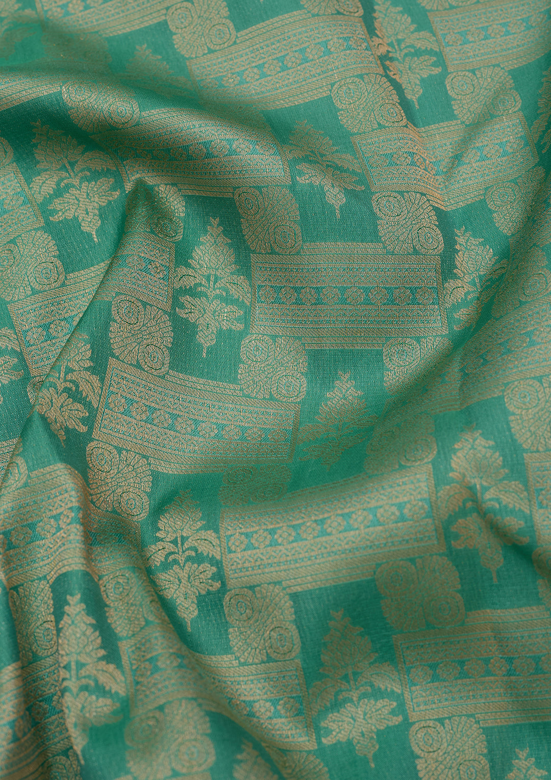Sea Green Kanjivaram Pure Silk Saree
