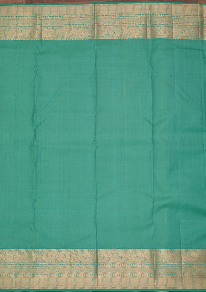 Sea Green Kanjivaram Pure Silk Saree