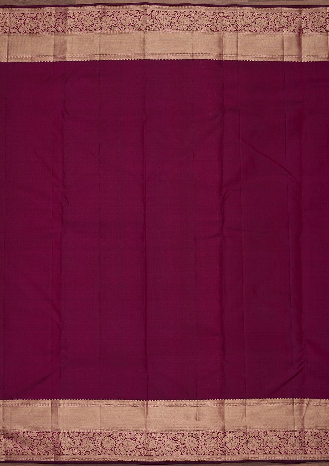 Wine Silk Jaal Saree With Matching Blouse Piece