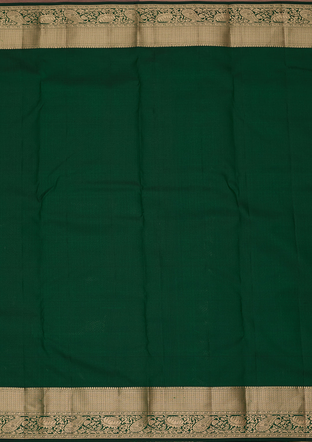 Bottle Green Kanjivaram Pure Silk Saree