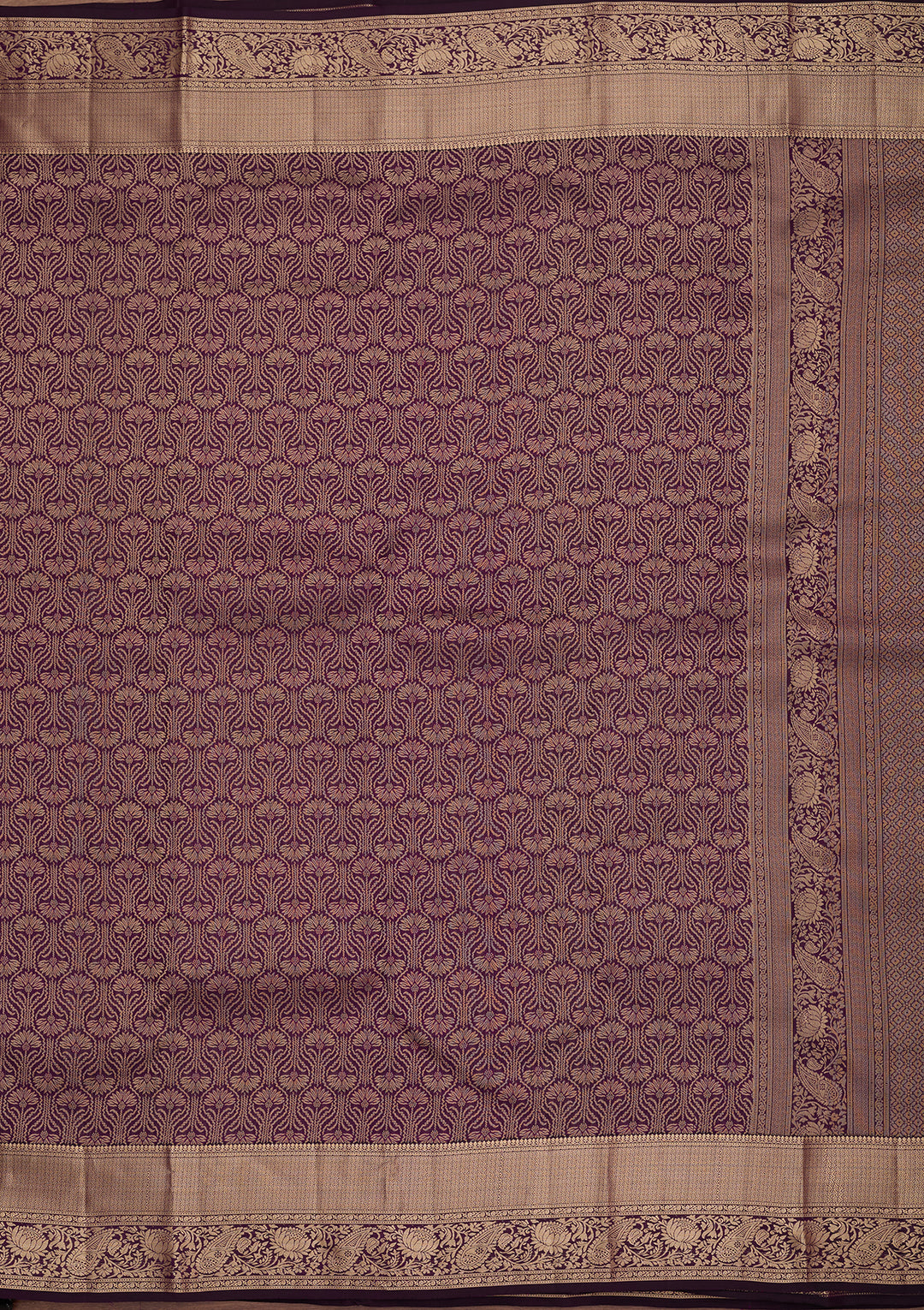 Purple Kanjivaram Pure Silk Saree