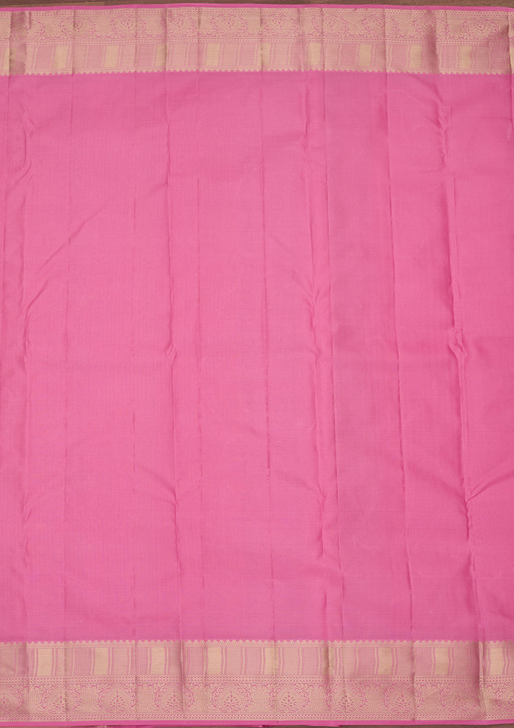 Pink Kanjivaram Pure Silk Saree