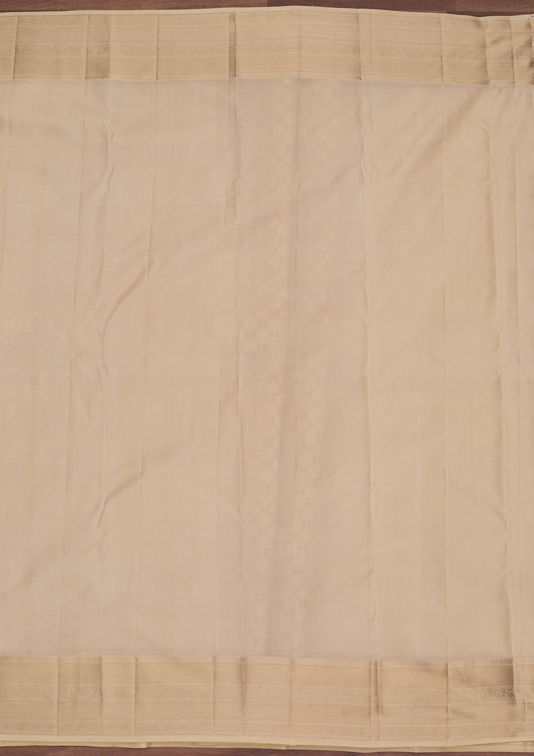 Cream Kanjivaram Pure Silk Saree