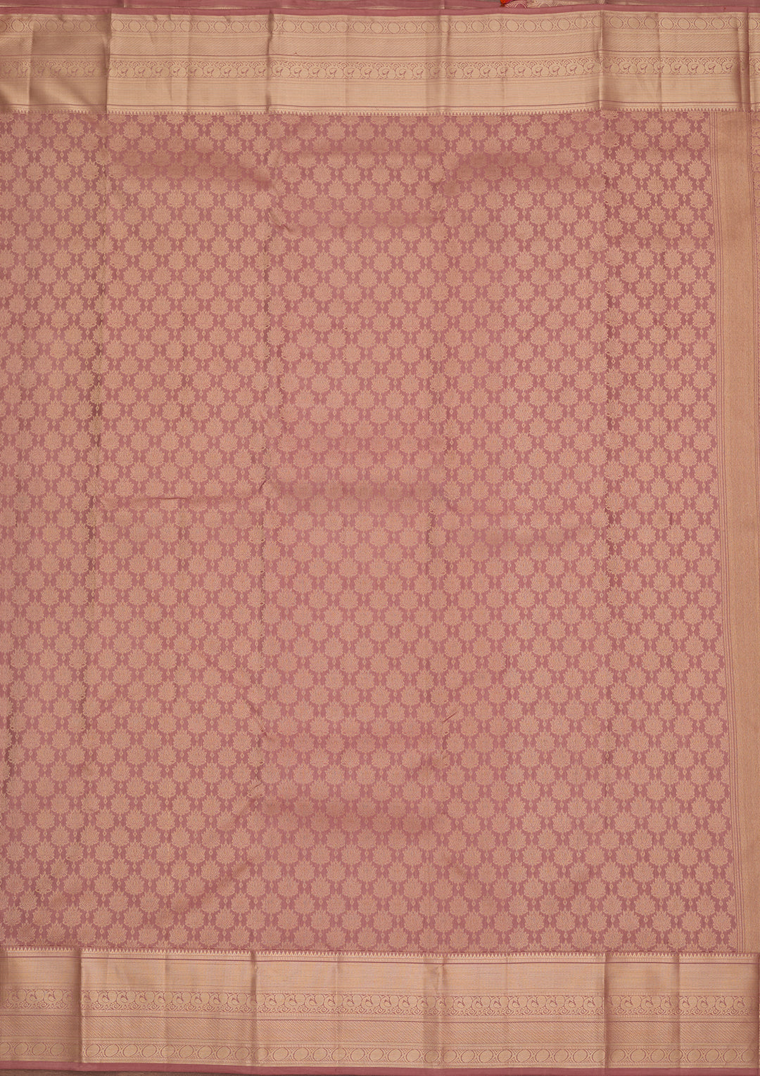 Mauve Silk Jaal Saree With Matching Blouse Piece