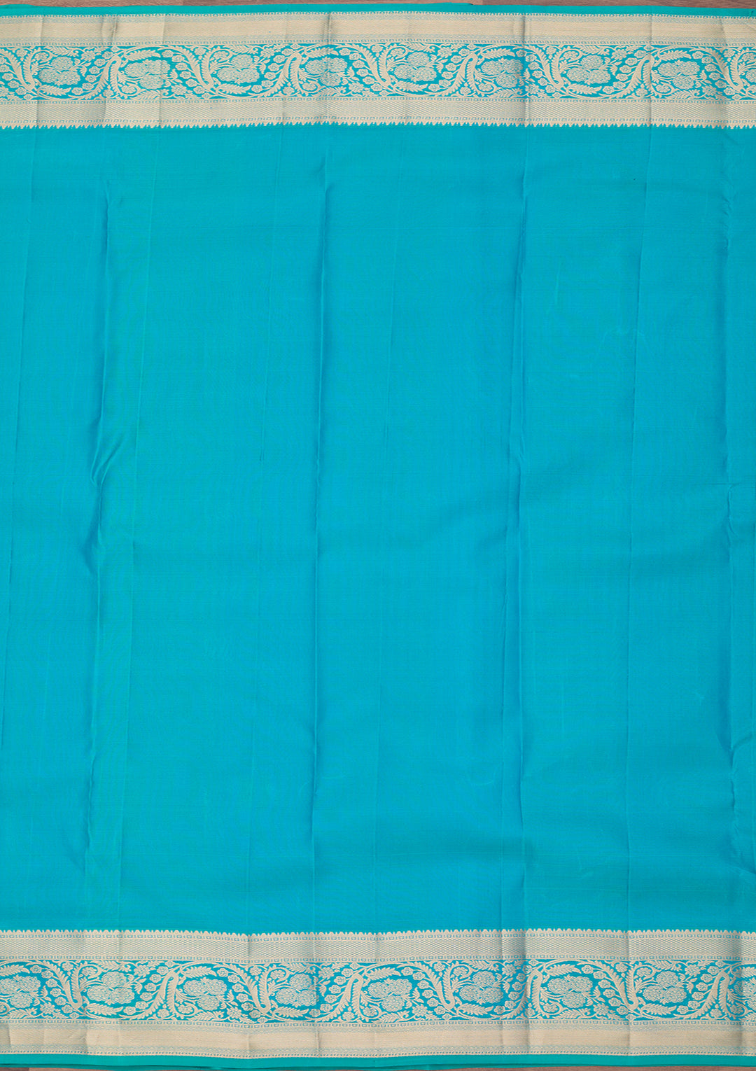Turquoise Blue Kanjivaram Pure Silk Saree