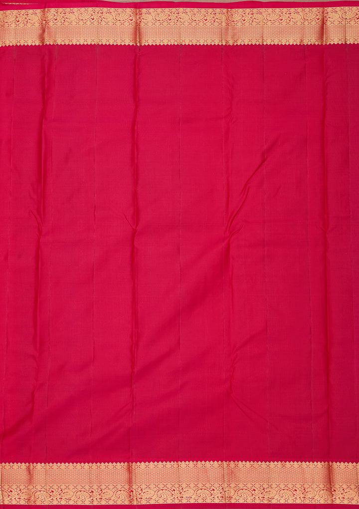 Black Silk Buti Kanjivaram Saree With Matching Blouse Piece