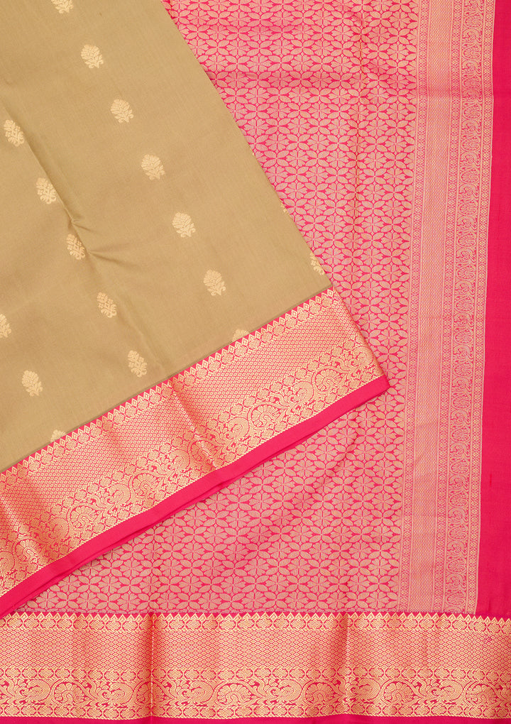 Mehendi Kanjivaram Pure Silk Saree