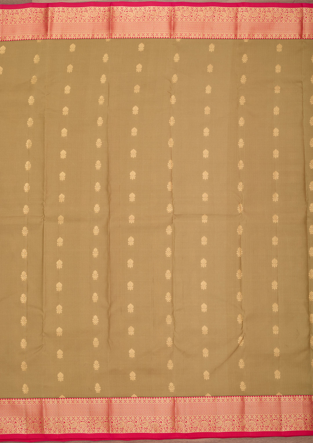 Mehendi Kanjivaram Pure Silk Saree