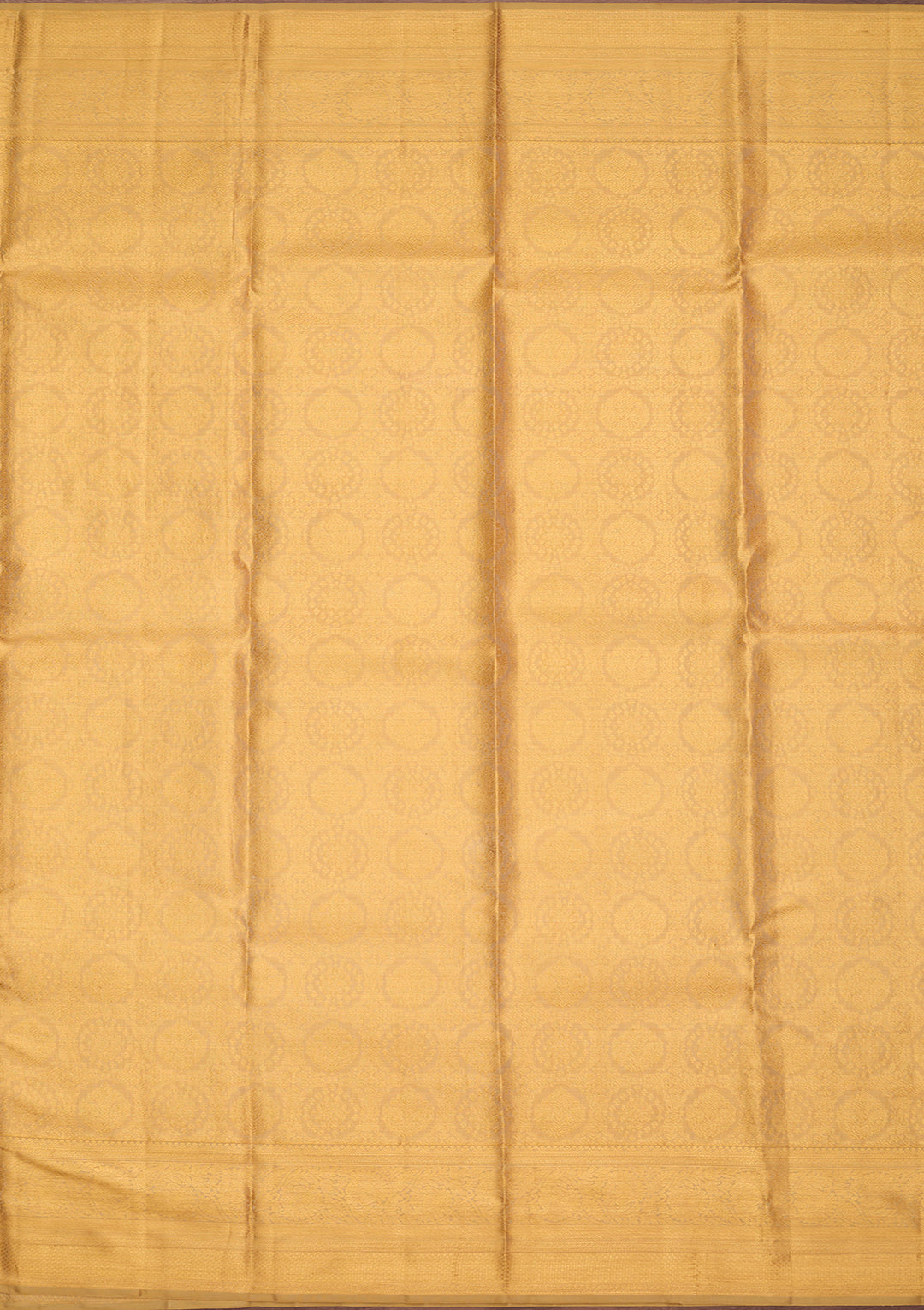 Gold Silk Jaal Saree With Matching Blouse Piece