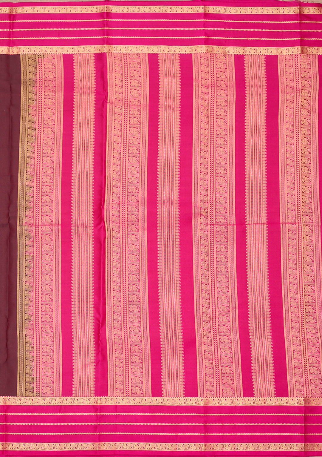 Brown Kanjivaram Pure Silk Saree