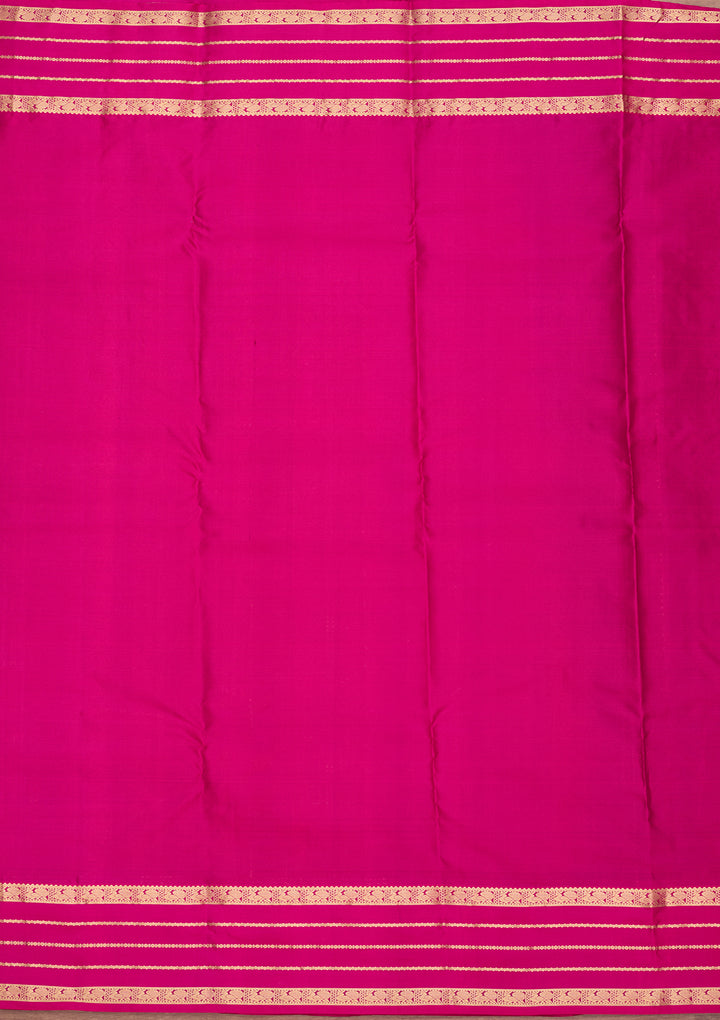 Wine Silk Buti Saree With Matching Blouse Piece