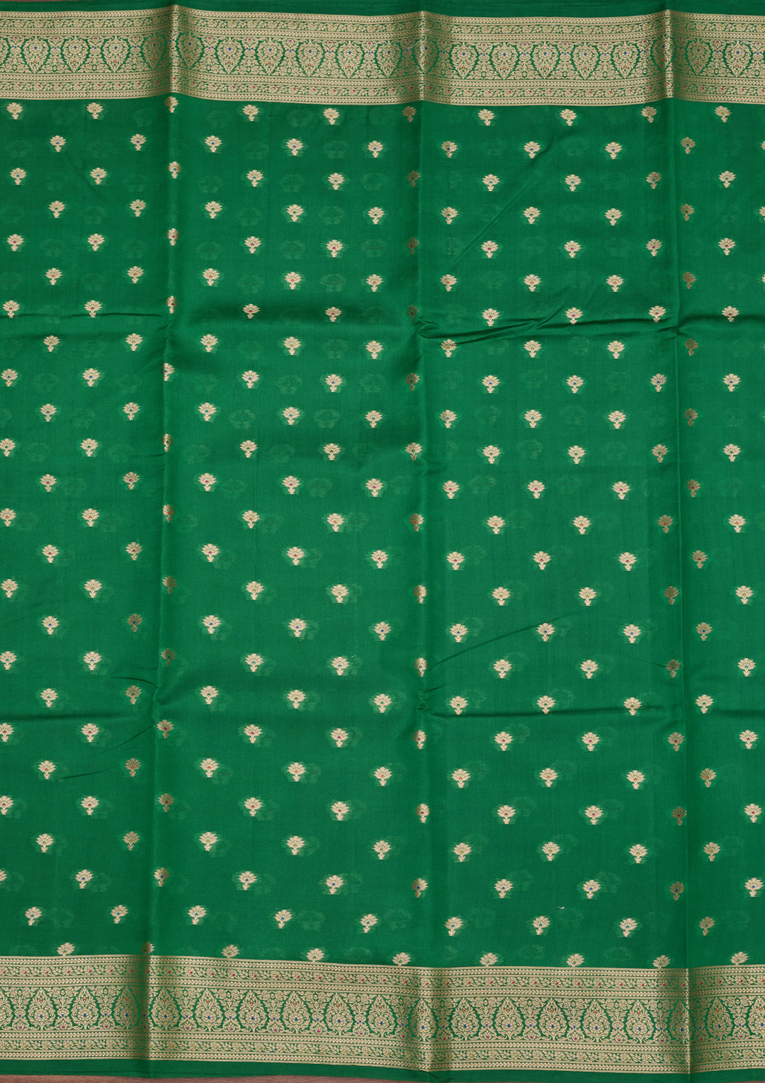 Rama Green Banarasi Pure Silk Saree