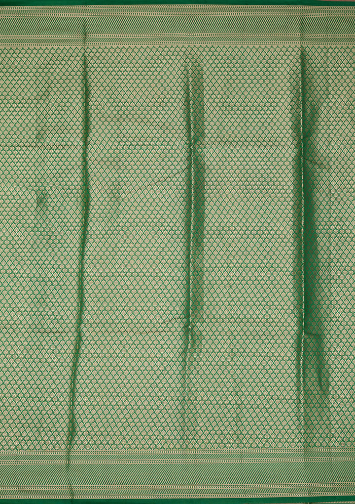 Rama Green Banarasi Pure Silk Saree