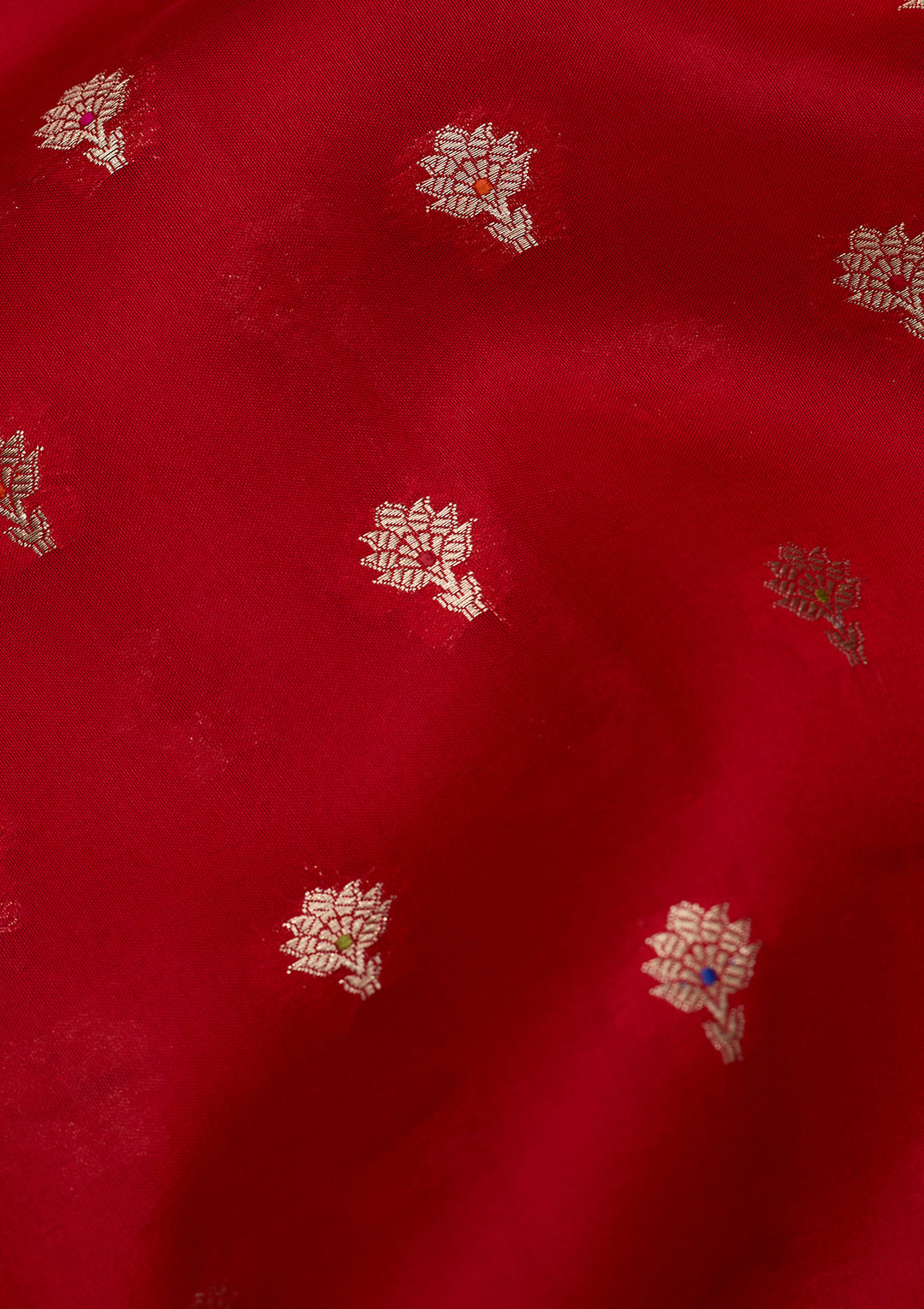 Red Banarasi Pure Silk Saree