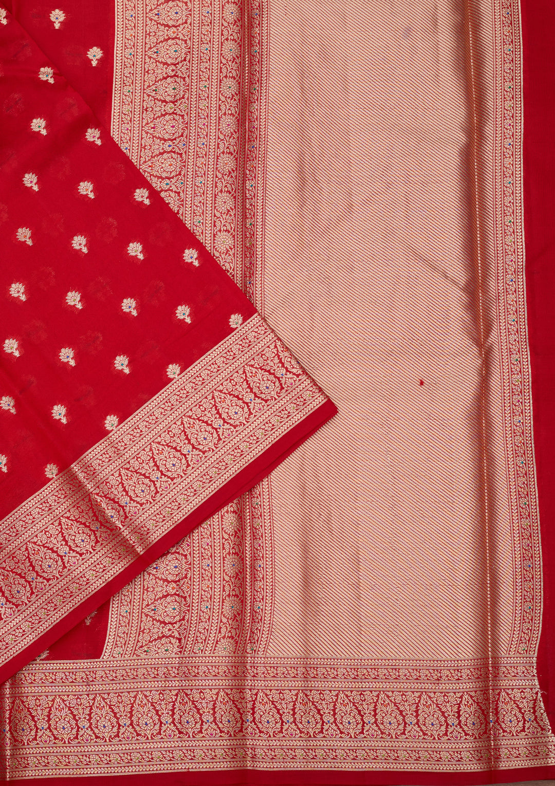 Red Banarasi Pure Silk Saree