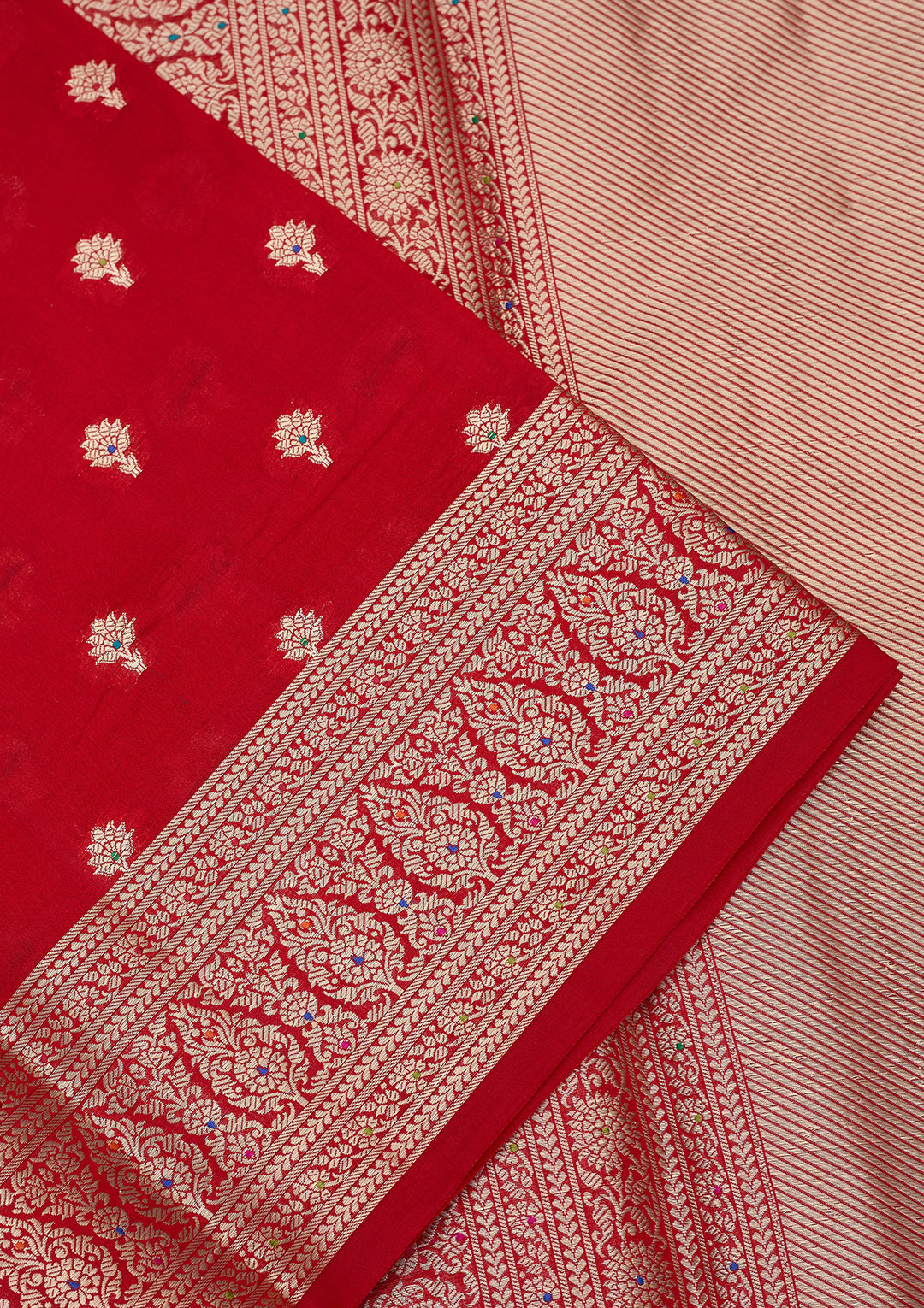 Red Banarasi Pure Silk Saree