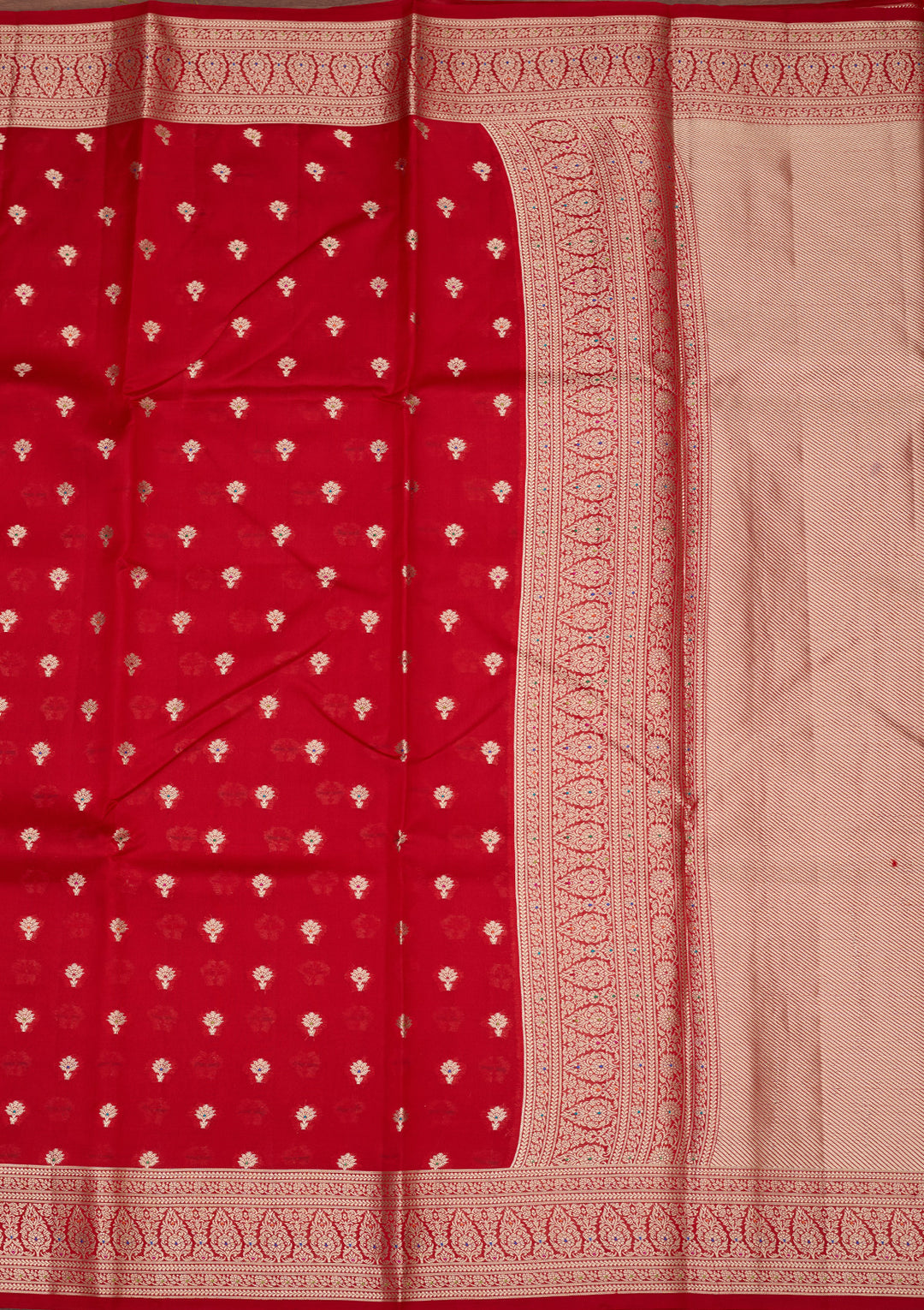 Red Banarasi Pure Silk Saree