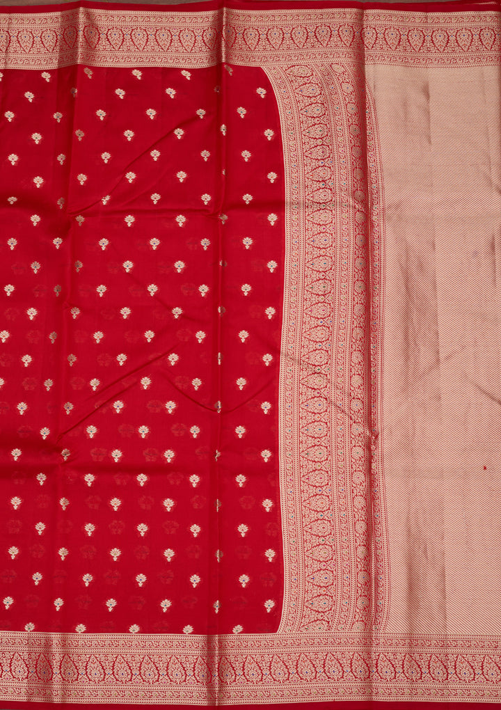 Red Banarasi Pure Silk Saree