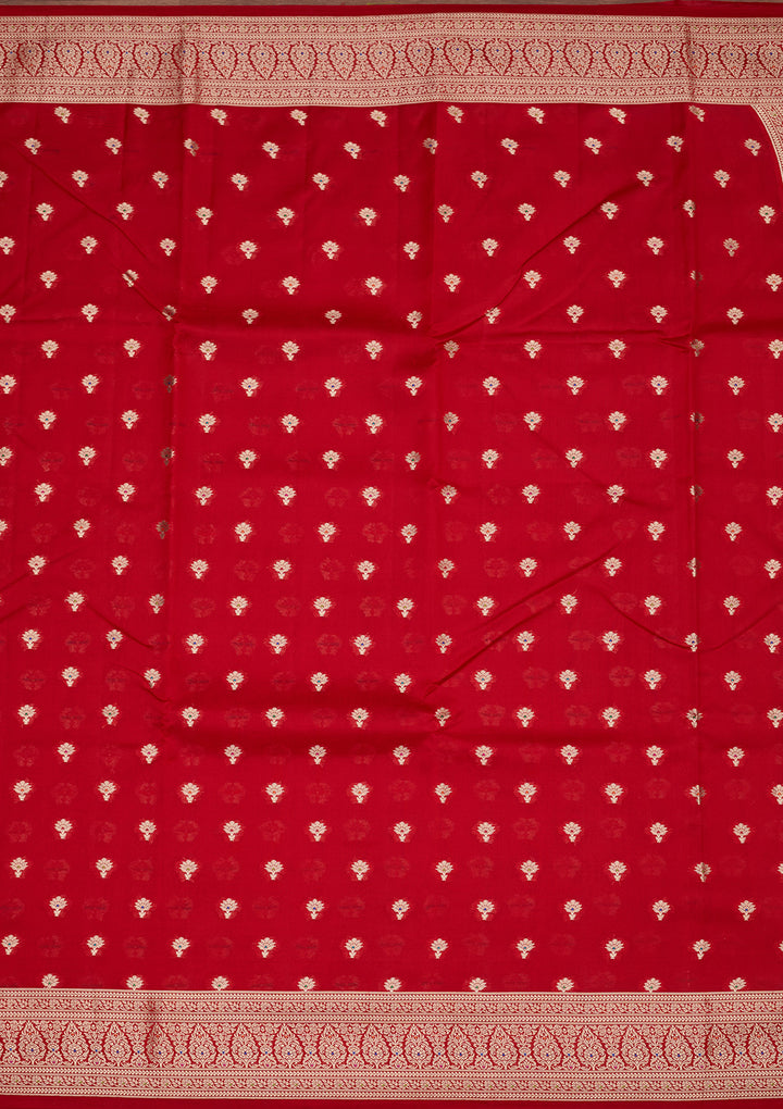 Red Banarasi Pure Silk Saree