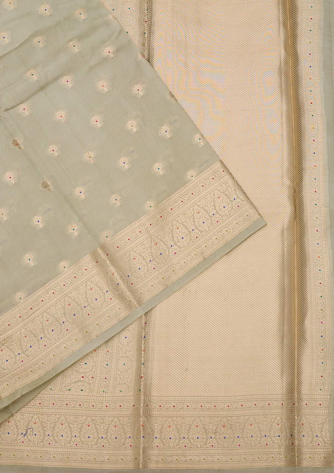 Pista Green Banarasi Pure Silk Saree