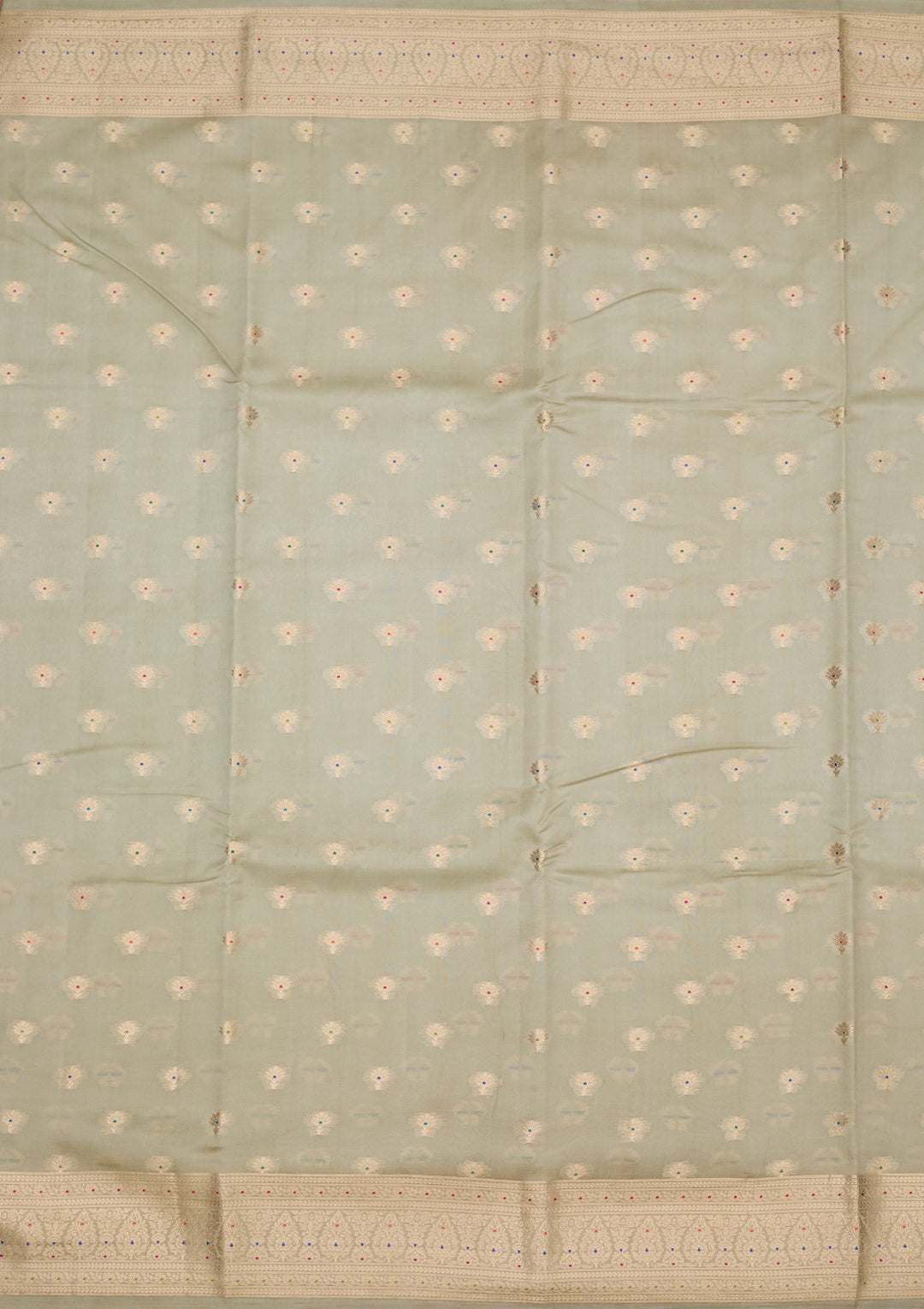Pista Green Banarasi Pure Silk Saree