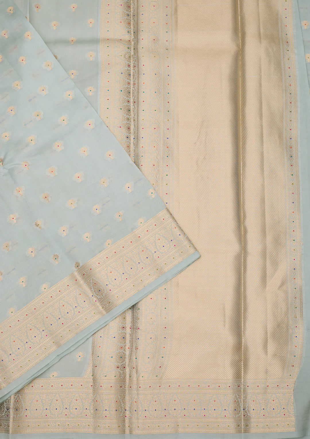 Sky Blue Banarasi Pure Silk Saree