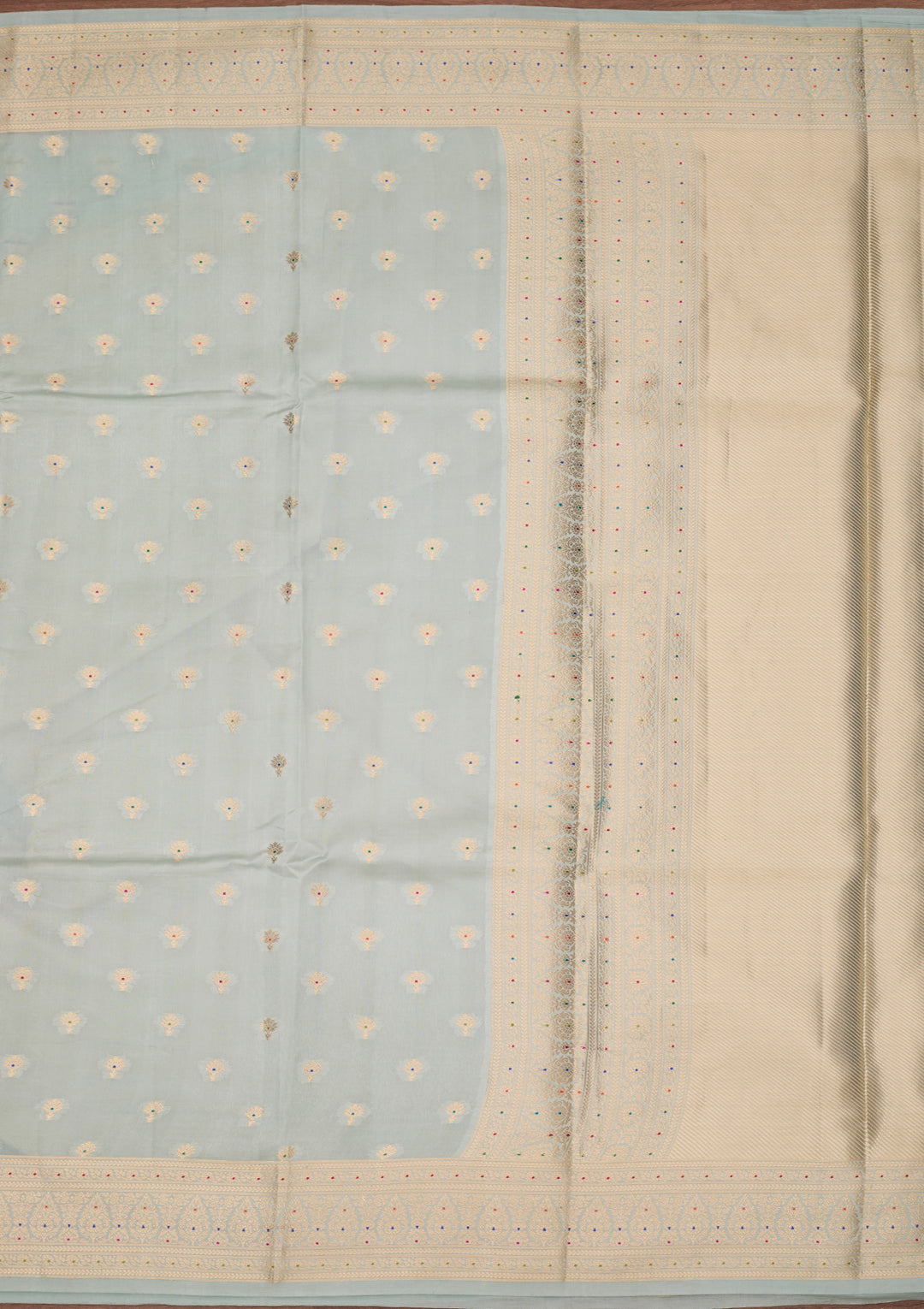 Sky Blue Banarasi Pure Silk Saree