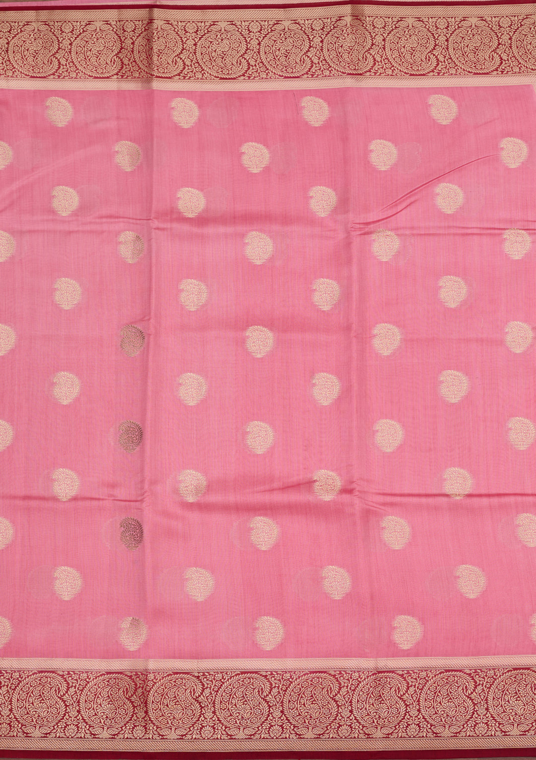 Baby Pink Banarasi Pure Silk Saree