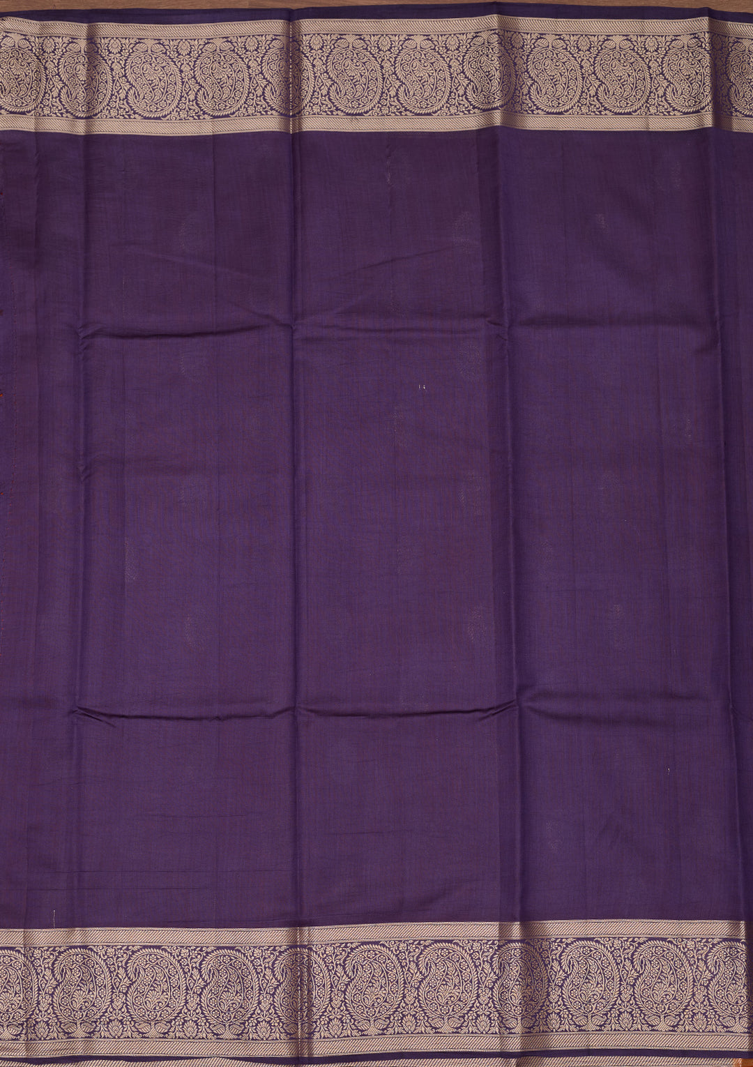 Rust Banarasi Pure Silk Saree