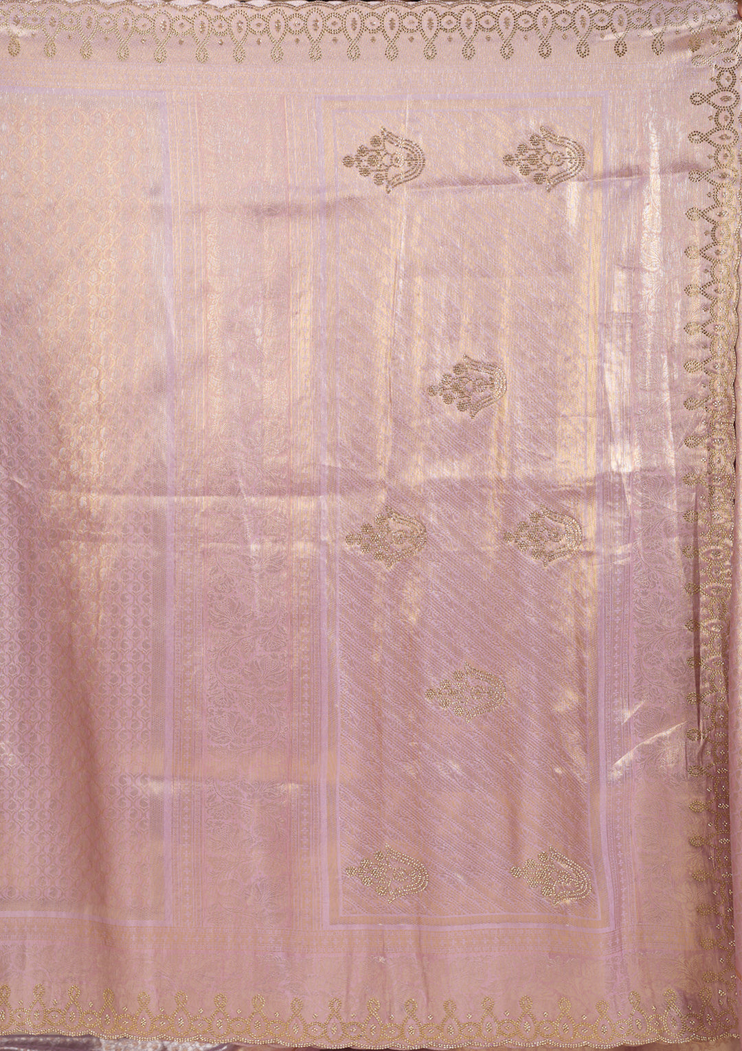 Lavender Swarovski Art Silk Saree