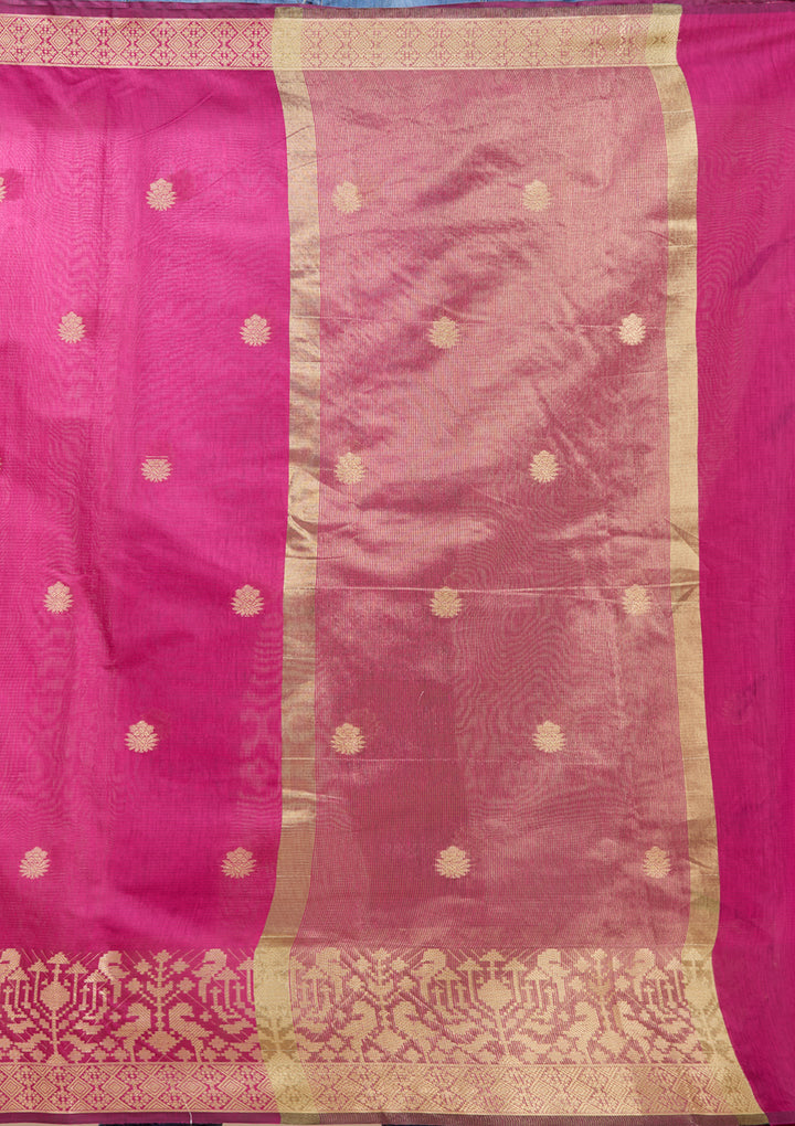 Wine Patola Silk Saree With Matching Blouse Piece