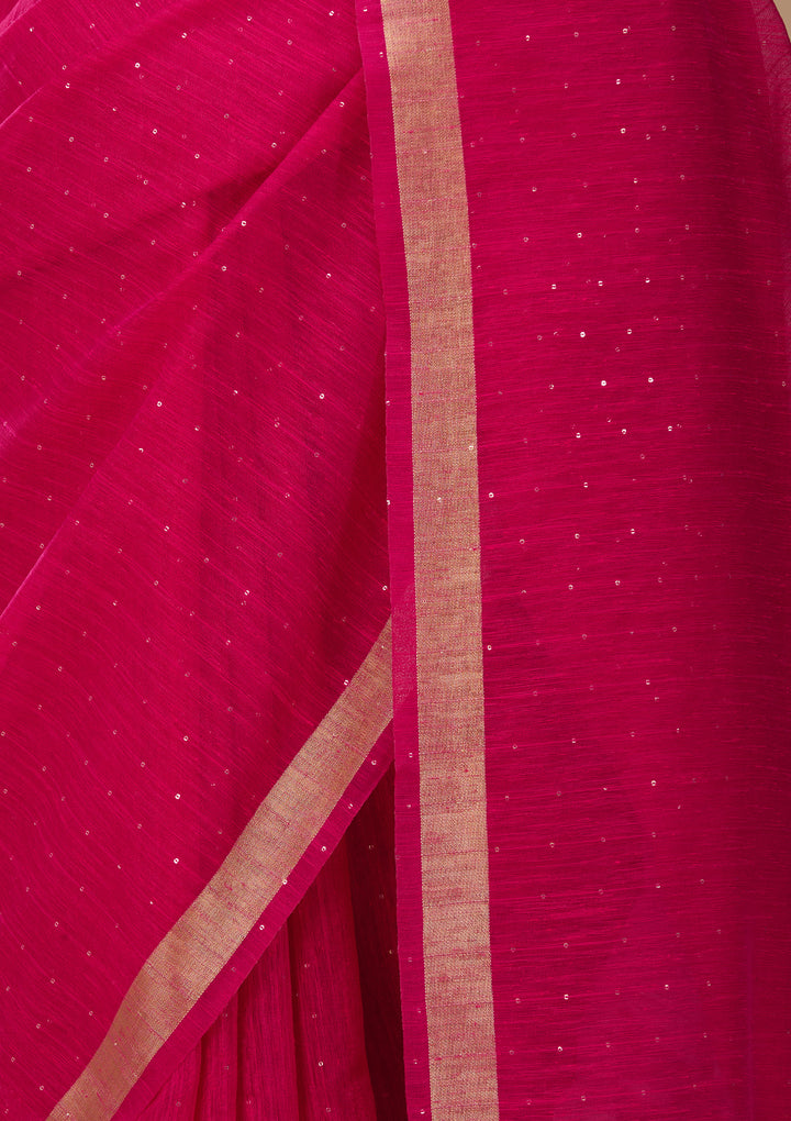 Orange Art Silk Patola Jaal Saree With Matching Blouse Piece