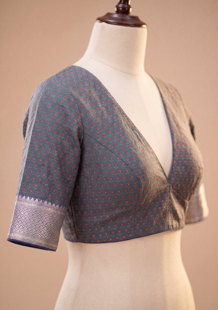 Rust Art Silk Jaal Saree With Matching Blouse Piece