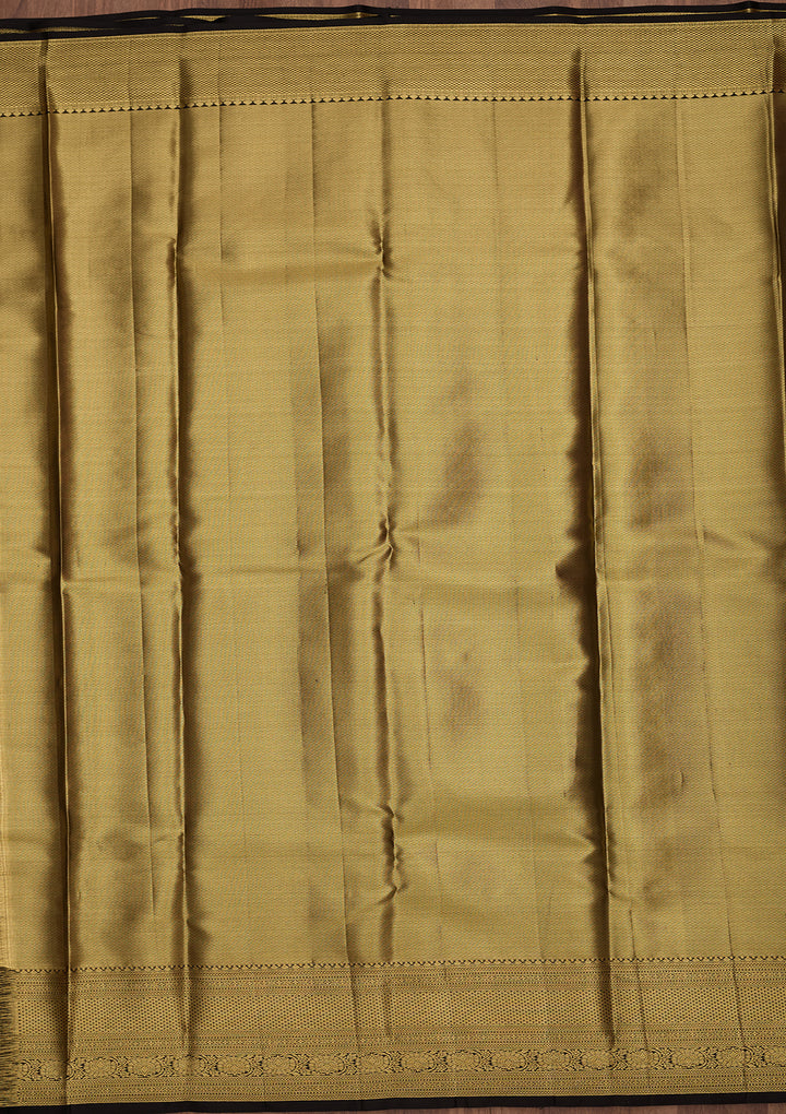 Gold Dharmavaram Tissue Silk Saree