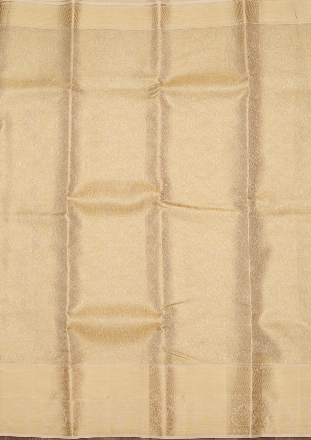 Off White Dharmavaram Tissue Silk Saree