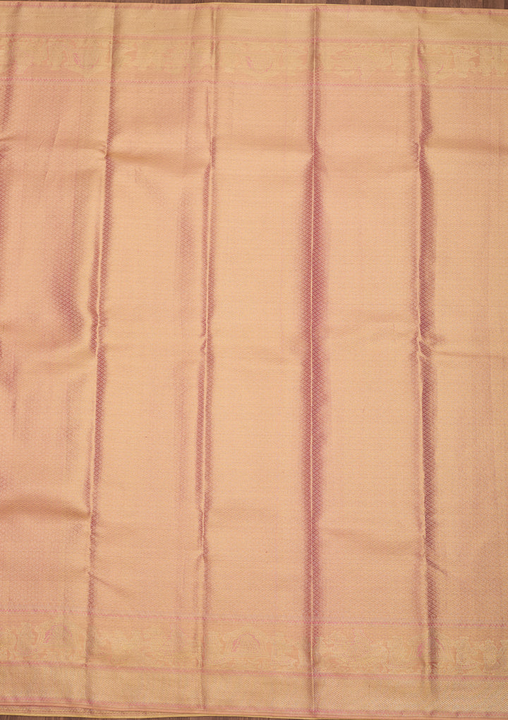 Pink Dharmavaram Tissue Silk Saree