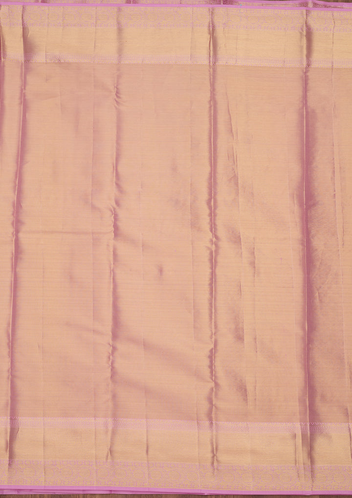 Lavender Dharmavaram Tissue Silk Saree