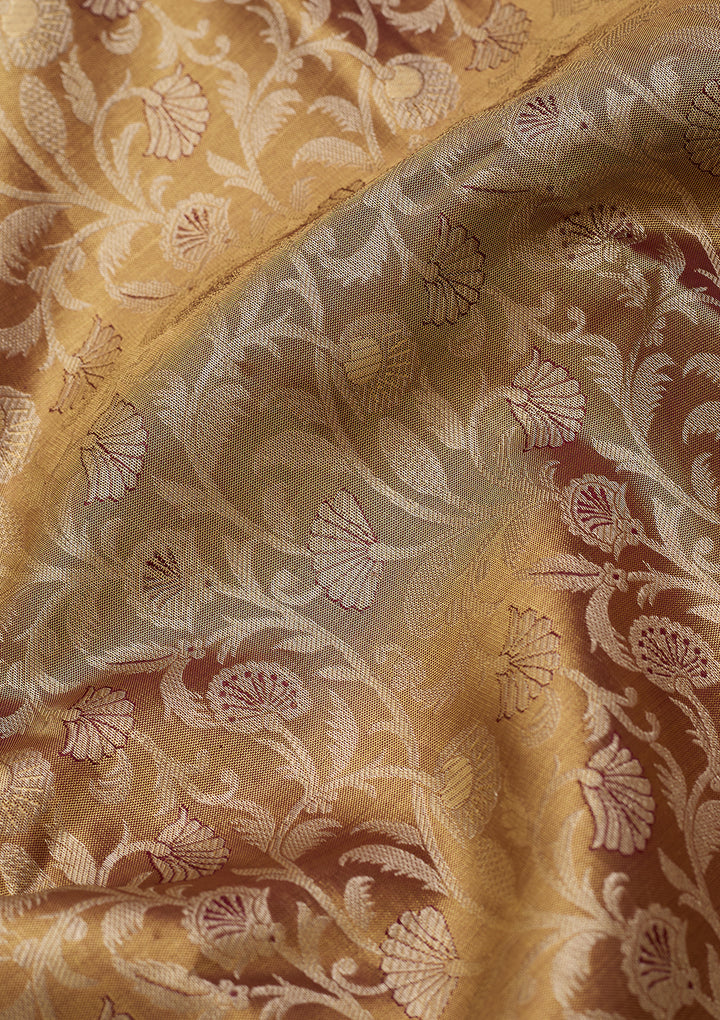 Gold Dharmavaram Tissue Silk Saree