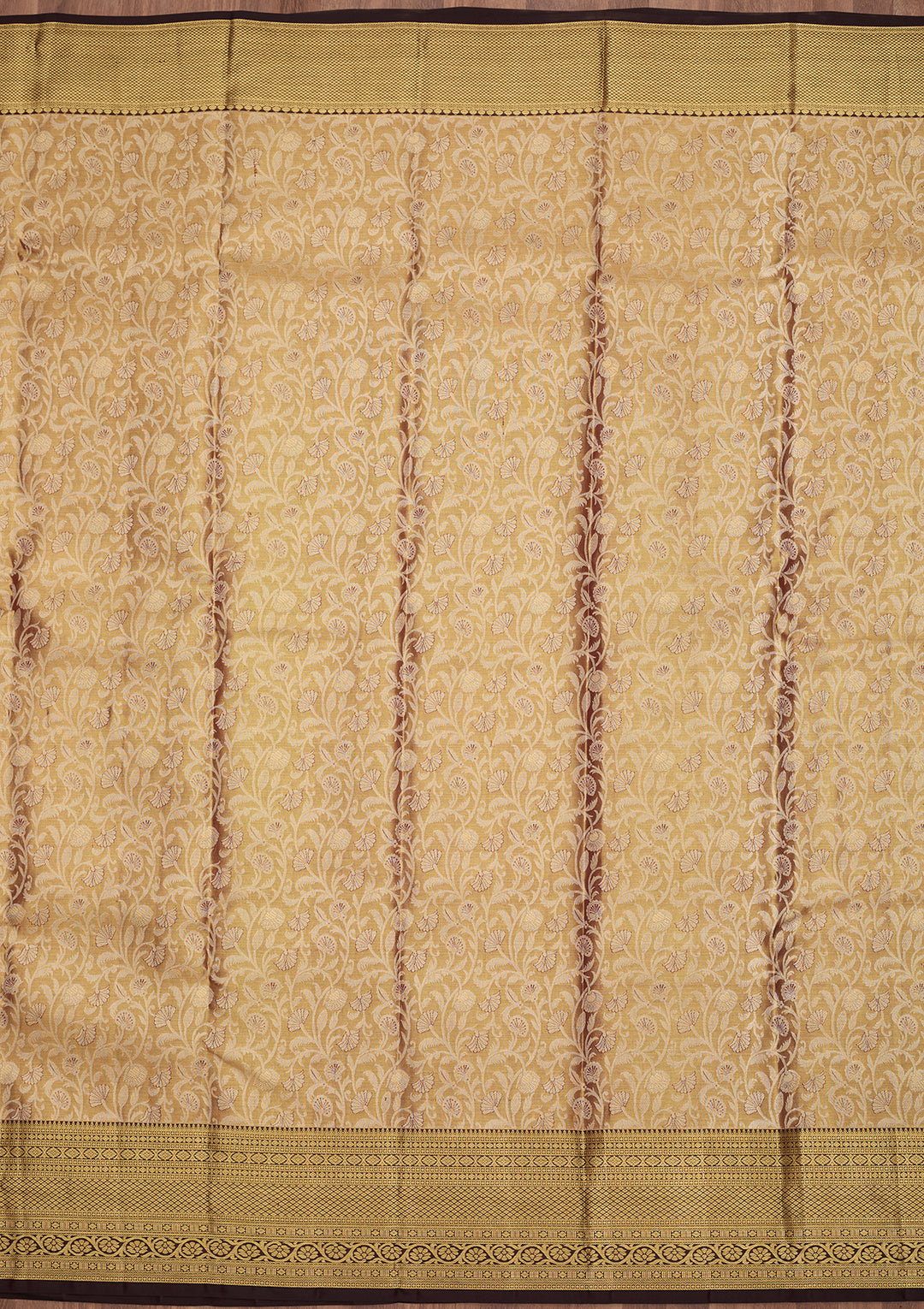 Gold Dharmavaram Tissue Silk Saree
