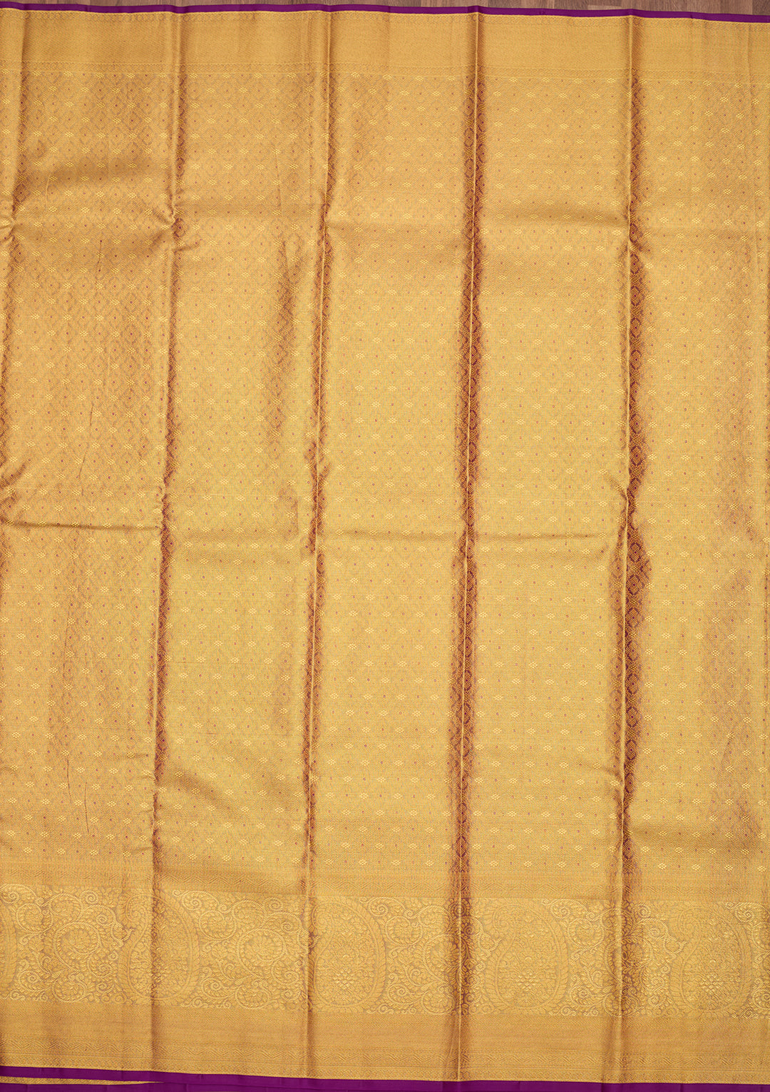 Gold Dharmavaram Tissue Silk Saree