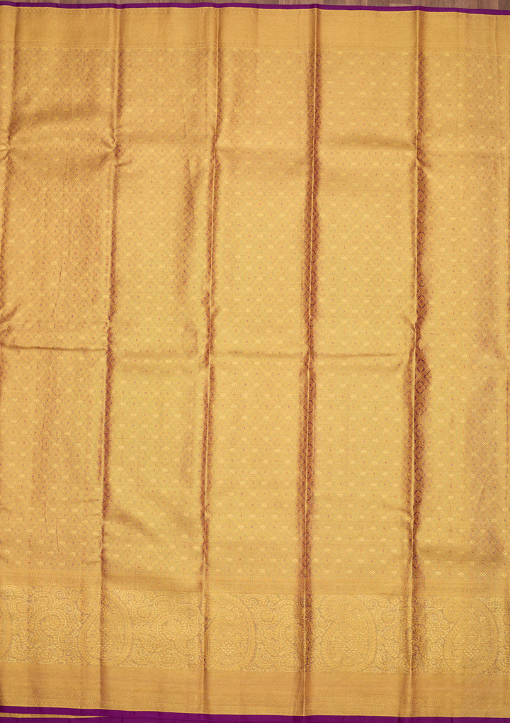 Gold Dharmavaram Tissue Silk Saree
