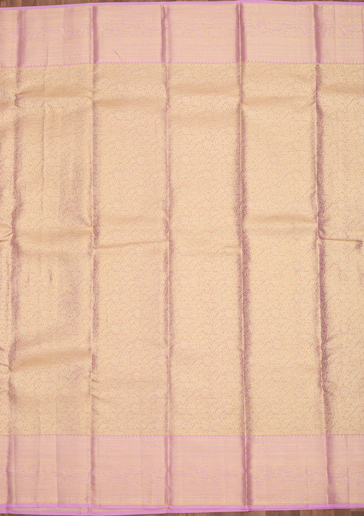 Lavender Dharmavaram Tissue Silk Saree