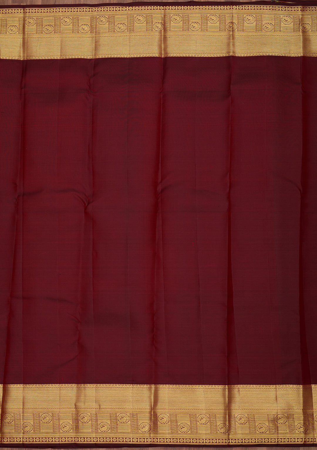 Maroon Dharmavaram Pure Silk Saree