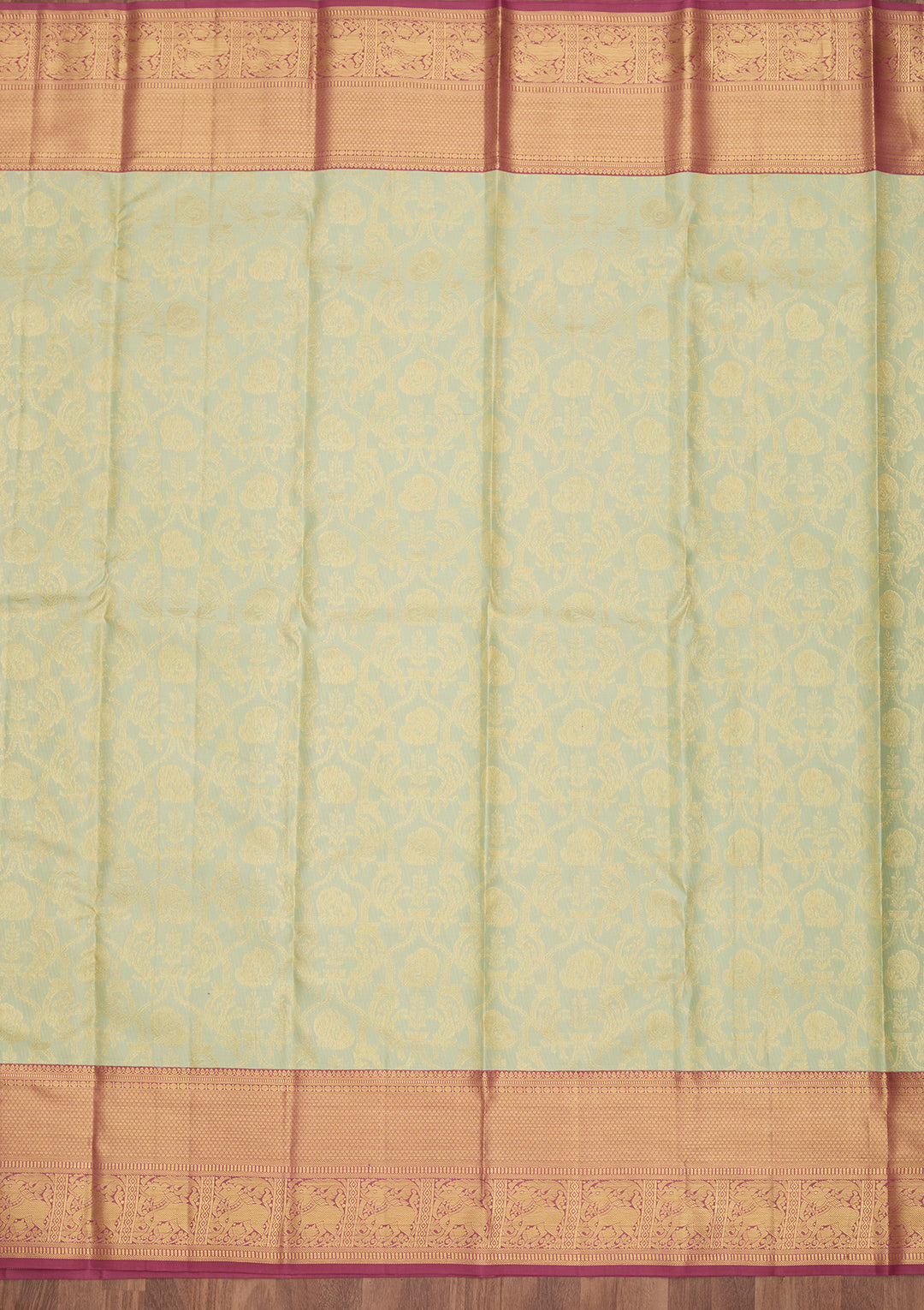 Sea Green Dharmavaram Art Silk Saree