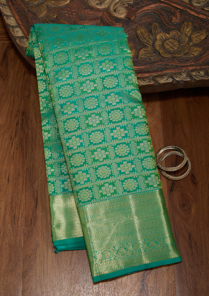 Green Dharmavaram Pure Silk Saree