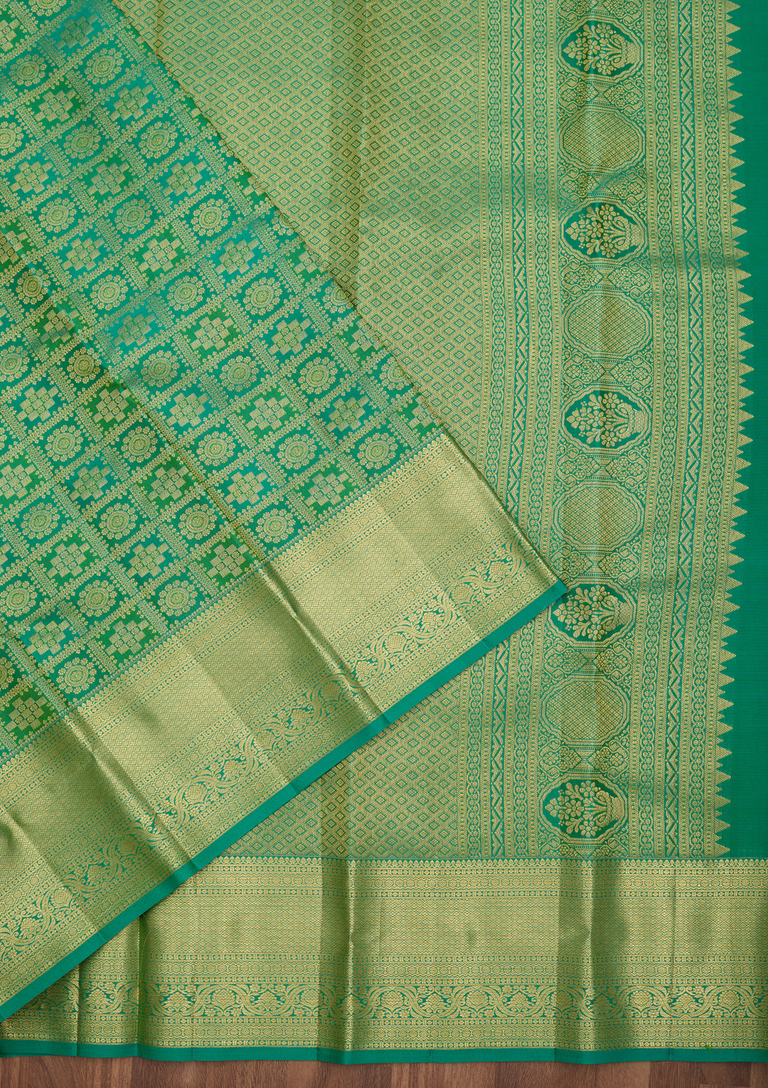Green Dharmavaram Pure Silk Saree