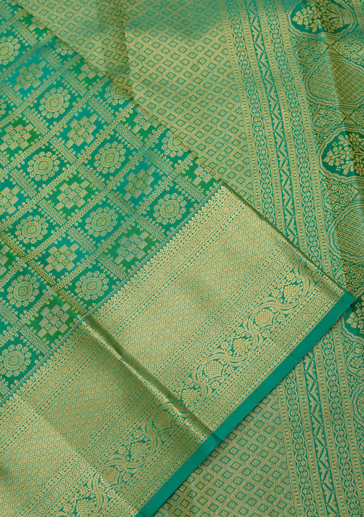 Green Dharmavaram Pure Silk Saree